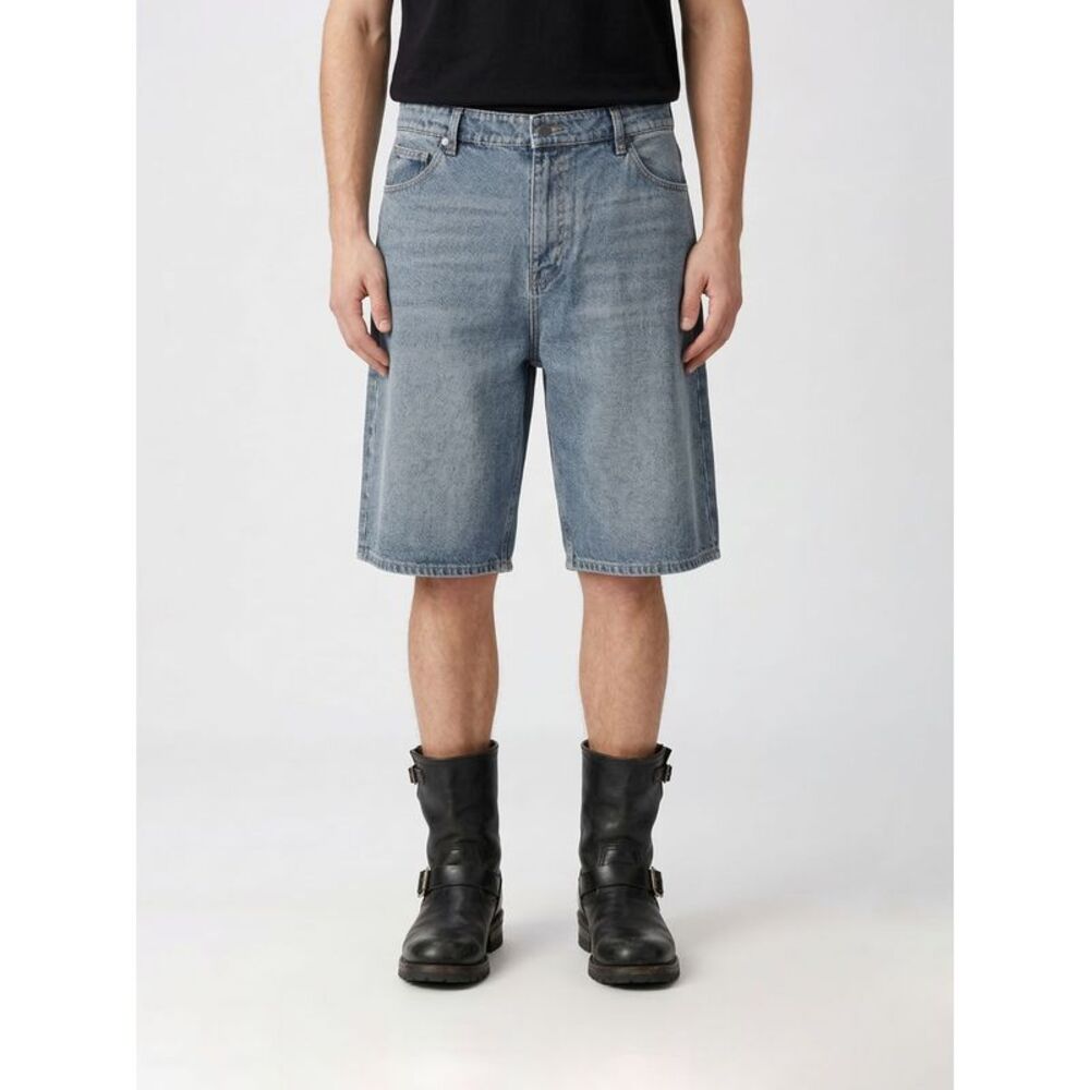 Daily Paper Men Cotton Denim Shorts Daily Paper